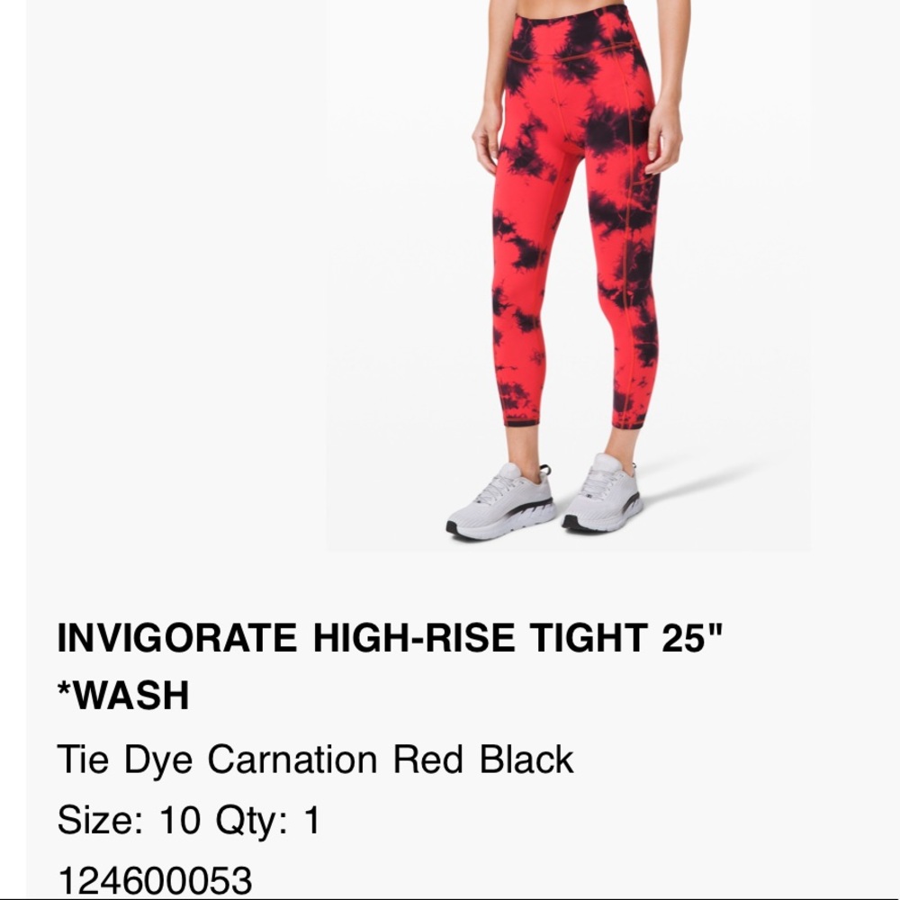 Invigorate Size 10 red and navy tie dye EUC